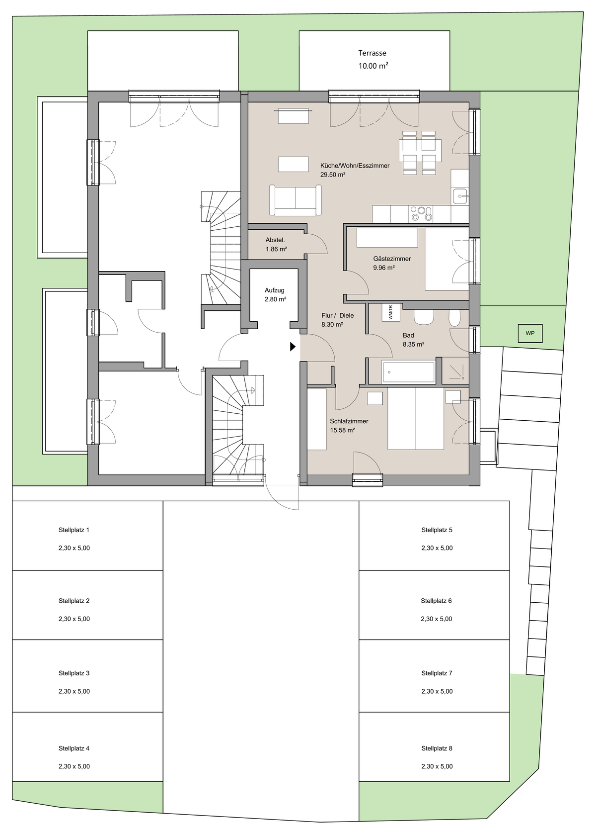 Grundriss Wohnung 2
