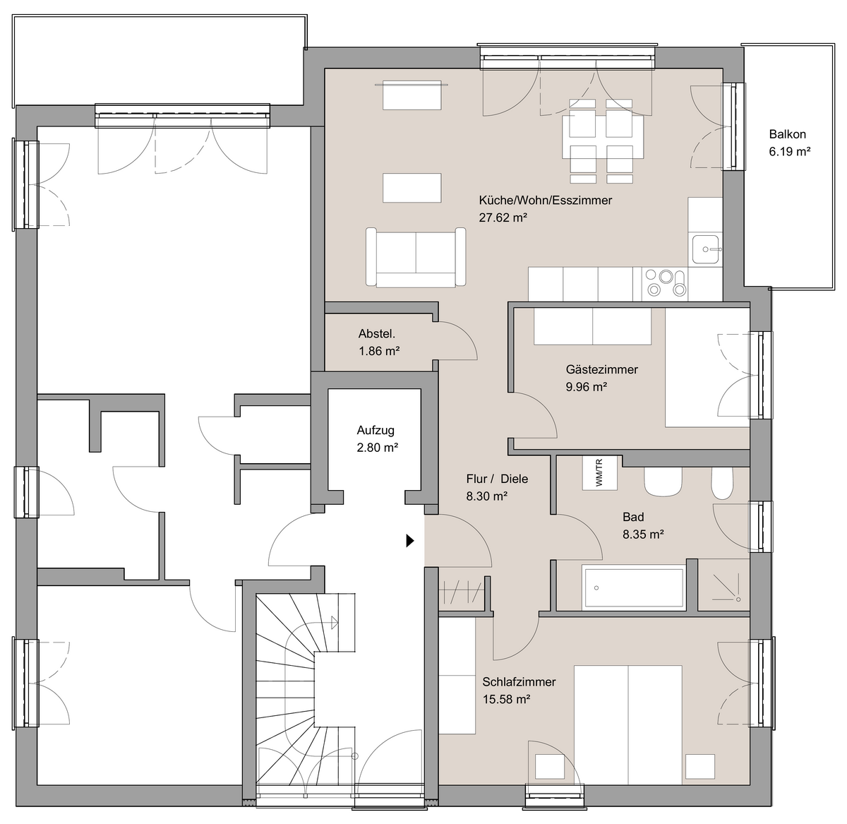 Grundriss Wohnung 4